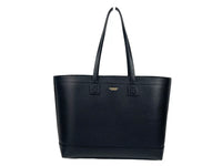 Burberry Medium Grainy Leather Black Tote Bag Purse