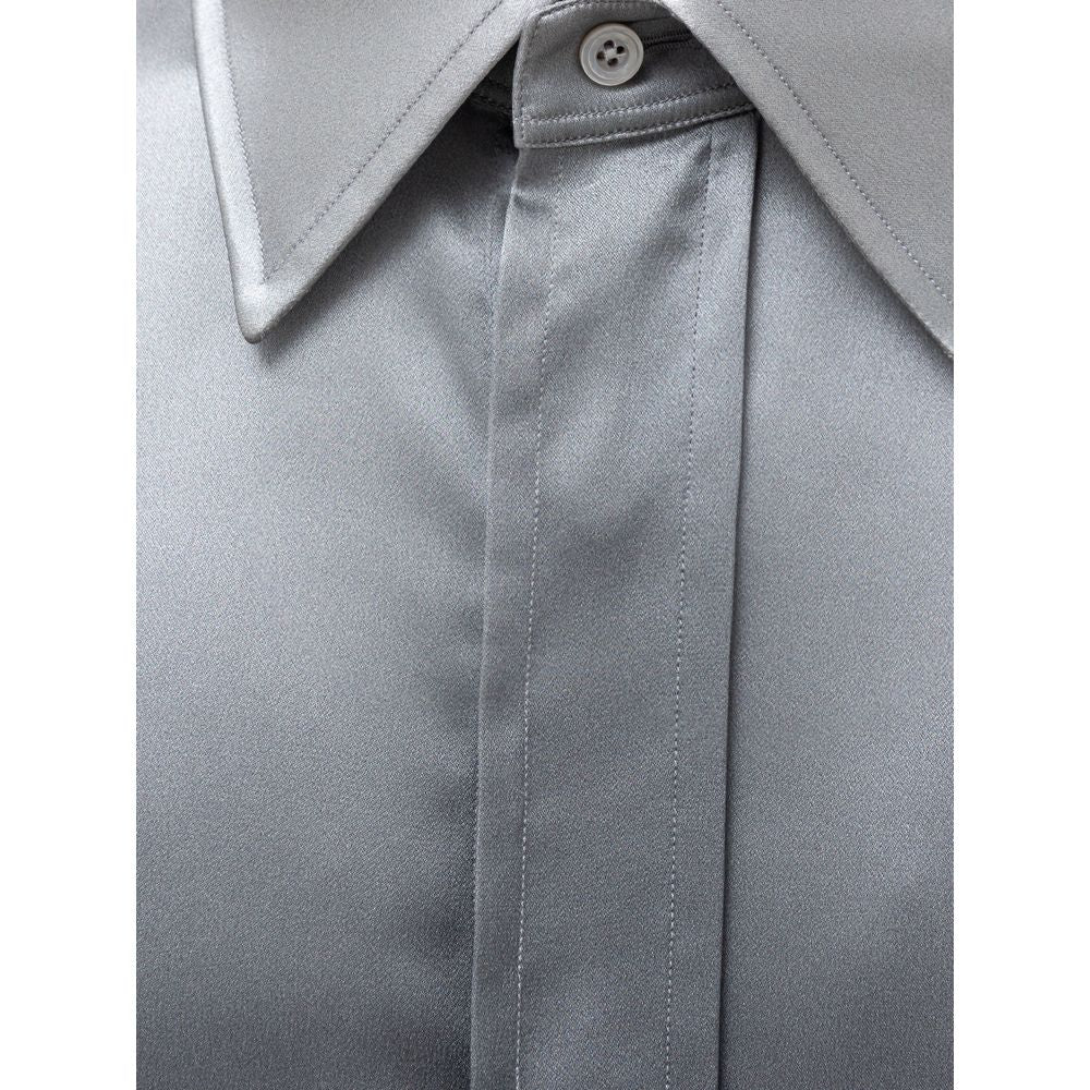 Tom Ford Gray Silk Shirt