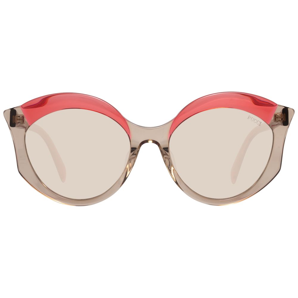 Emilio Pucci Brown Plastic Sunglasses