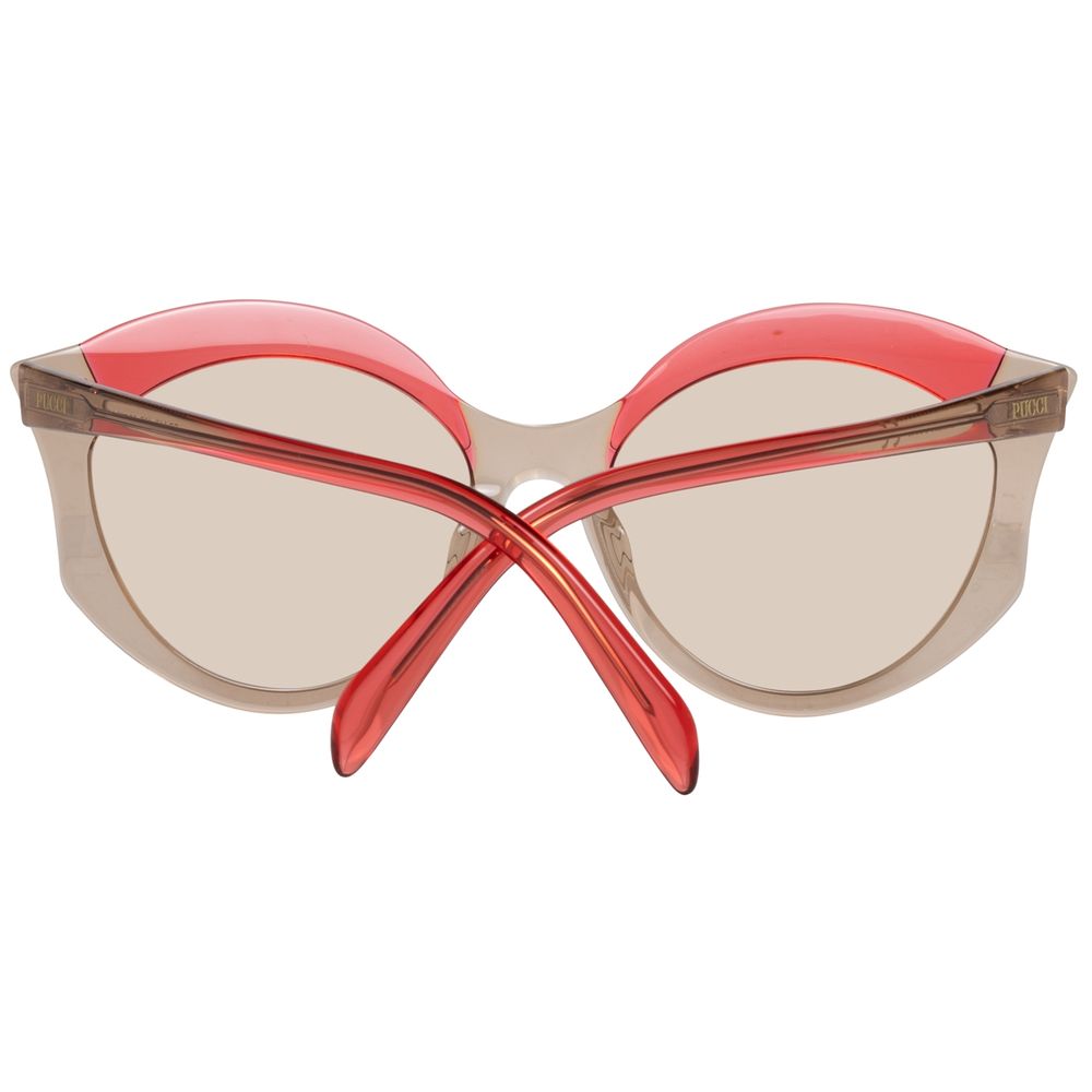 Emilio Pucci Brown Plastic Sunglasses