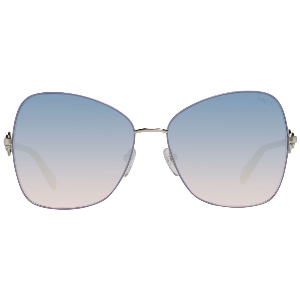 Emilio Pucci Gray Metal Sunglasses