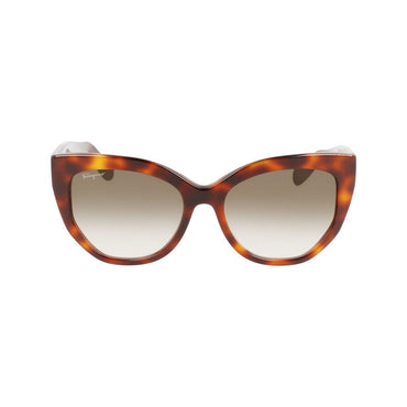 Ferragamo Brown Acetate Sunglasses