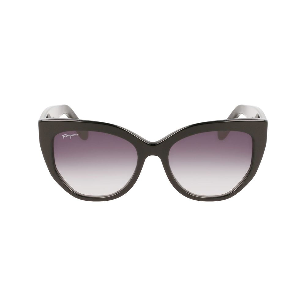 Ferragamo Black Acetate Sunglasses