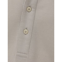 Canali Gray Cotton Polo Shirt