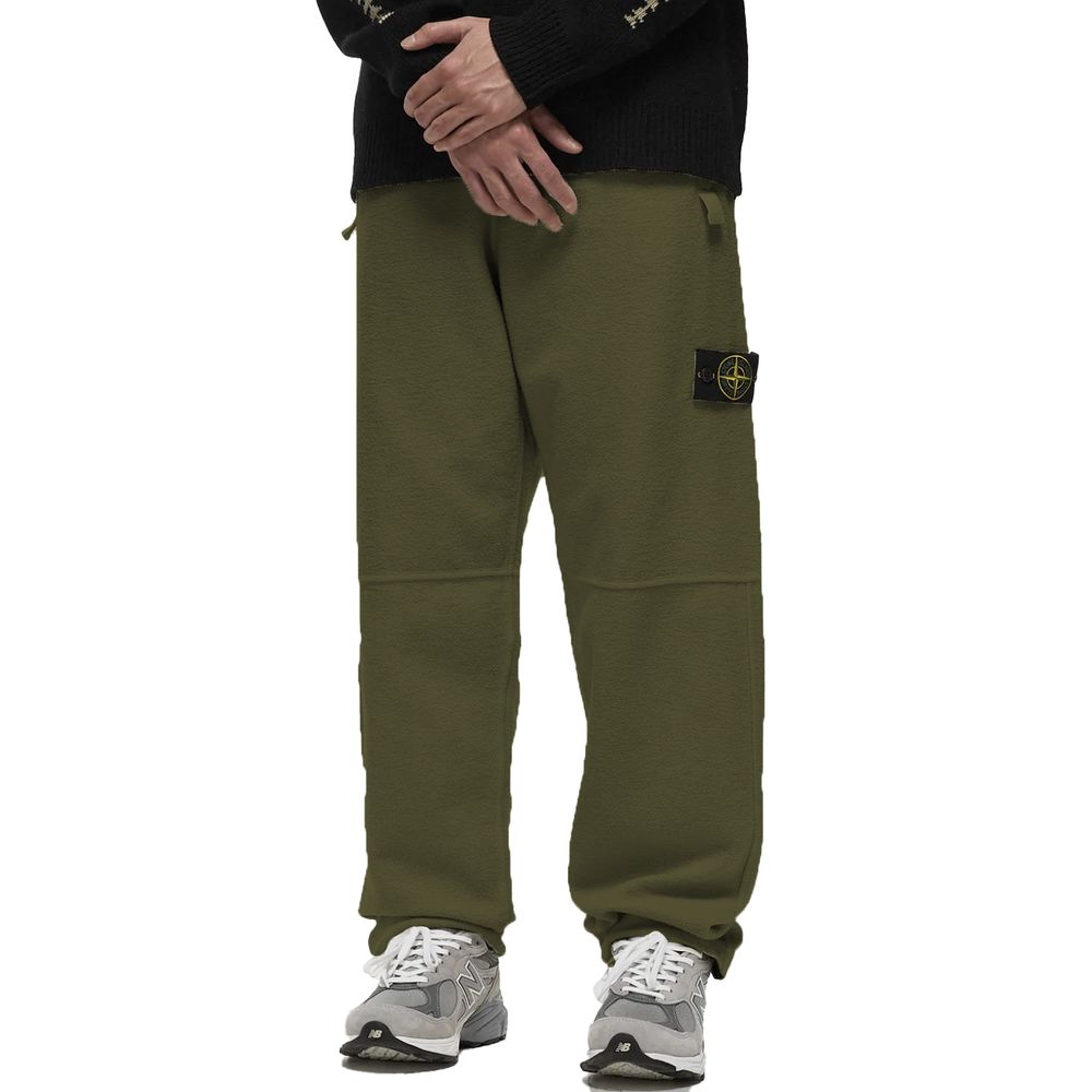 Stone Island Green Cotton Jeans & Pant