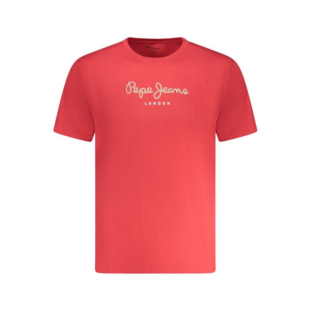 Pepe Jeans Red Cotton T-Shirt