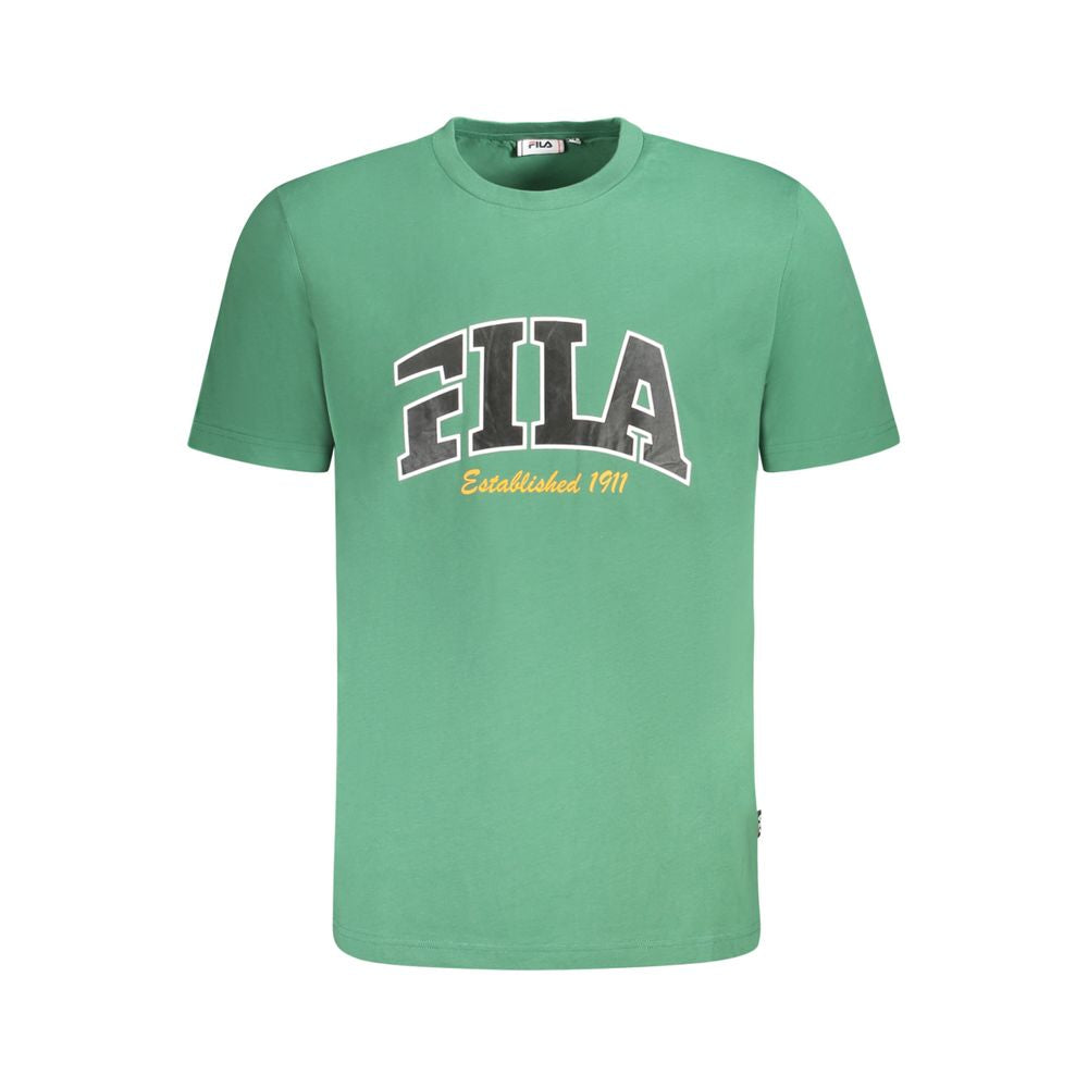 Fila Green Cotton Men T-Shirt