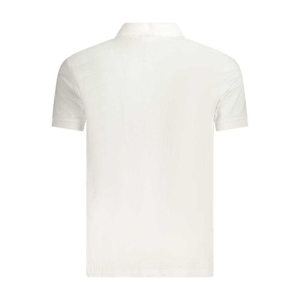 Fila White Cotton Men Polo Shirt