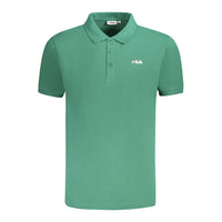 Fila Green Cotton Men Polo Shirt