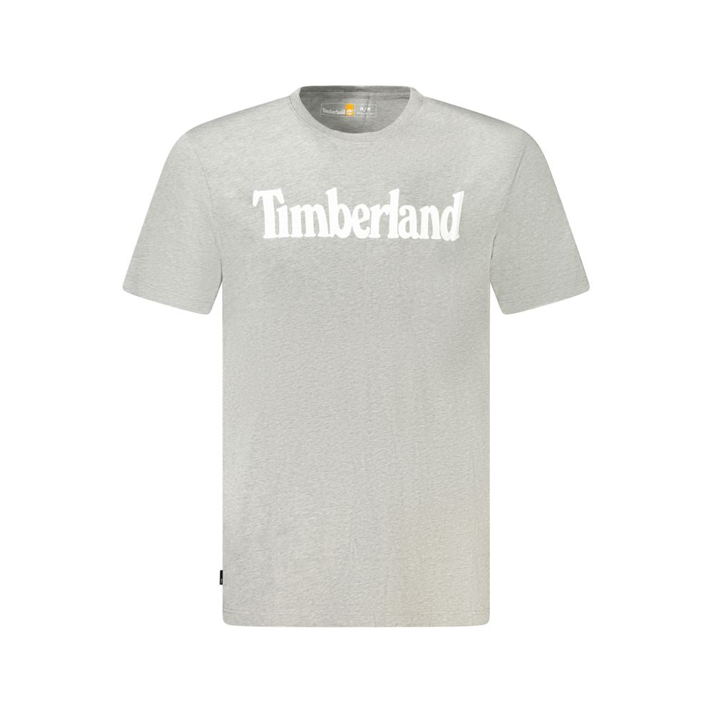 Timberland Gray Cotton T-Shirt