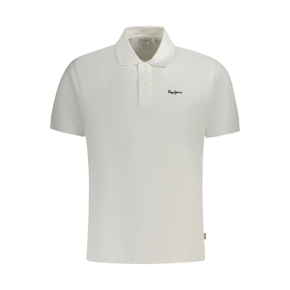 Pepe Jeans White Cotton Polo Shirt