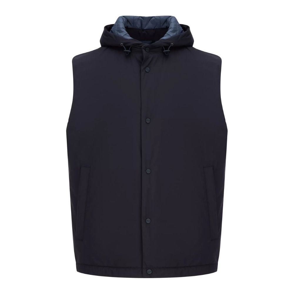 Herno Blue Nylon Vest