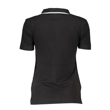 Fila Black Cotton Women Polo Shirt