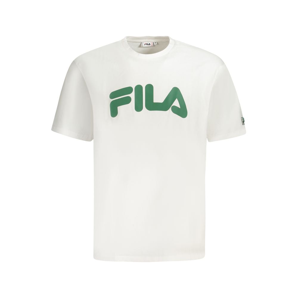 Fila White Cotton Men T-Shirt