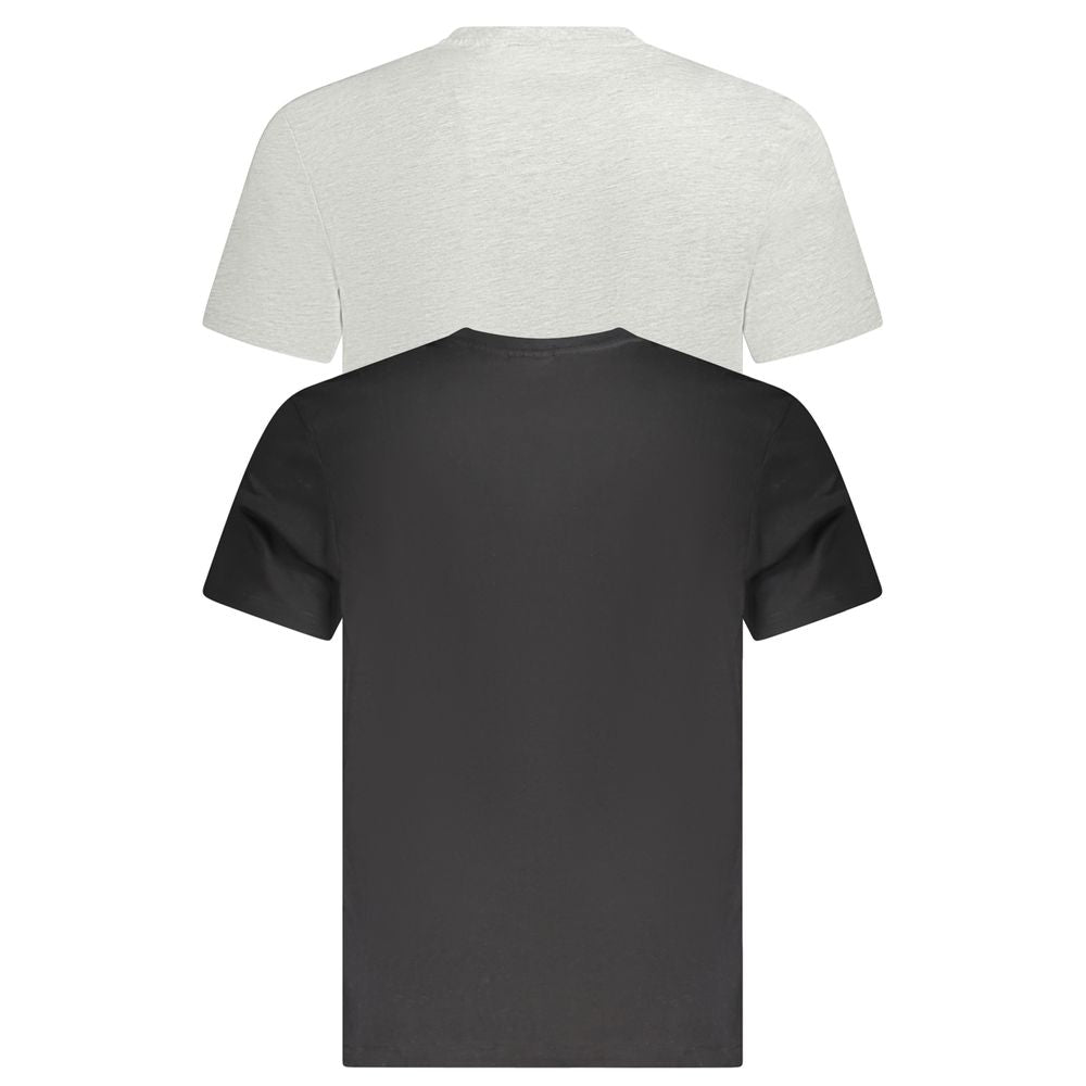 Fila Black Cotton Men T-Shirt