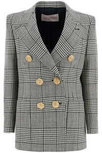 Valentino Garavani double-breasted pied de poule wool bl