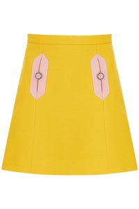 Valentino Garavani wool and silk mini skirt