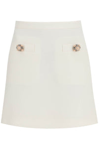 Valentino Garavani short crepe couture skirt