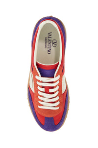 Valentino Garavani purple women's sneakers in polyester and suede