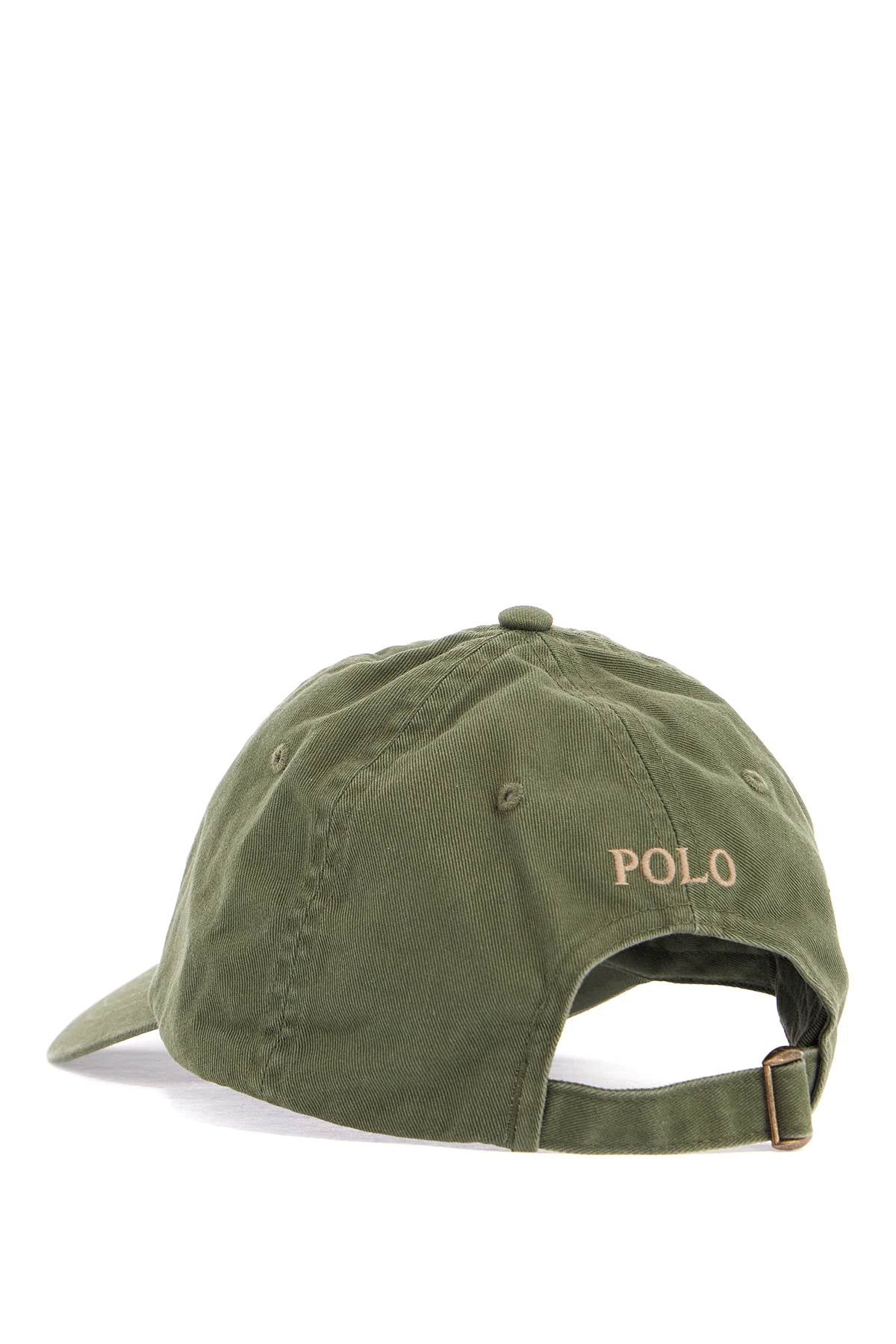 Polo Ralph Lauren olive green cotton sports cap with embroidered logo