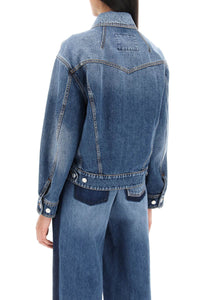 Alexander Mcqueen denim cocoon jacket