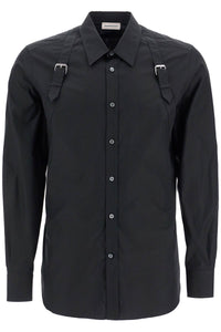 Alexander Mcqueen poplin harness shirt for men