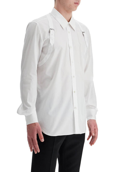 Alexander Mcqueen poplin harness shirt for men