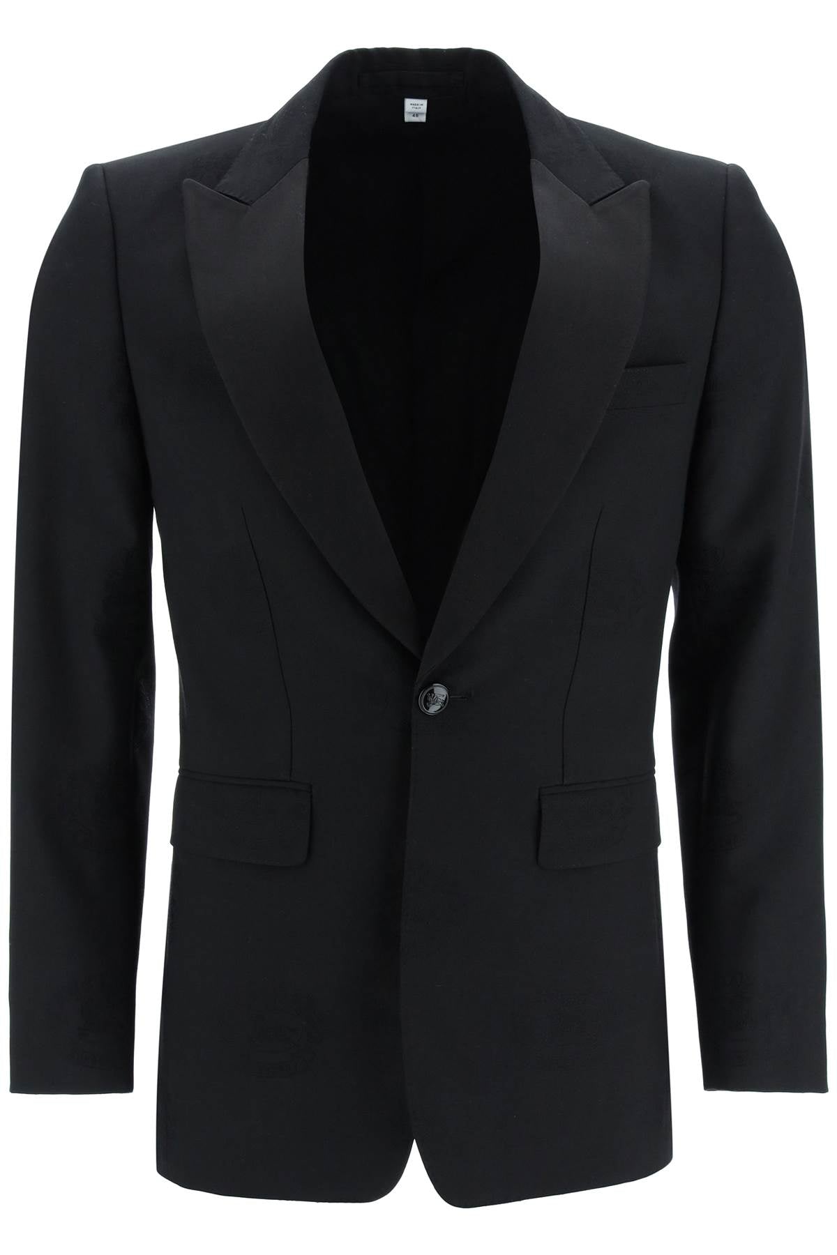 Burberry tuxedo jacket with jacquard details