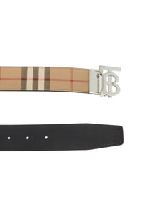 Burberry check reversibile belt