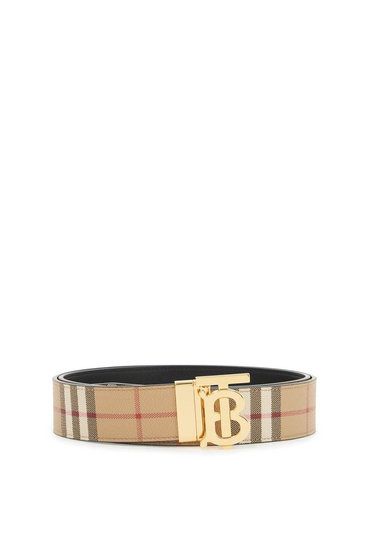 Burberry reversible tb check belt