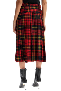 Alexander Mcqueen plaid pleated skirt with