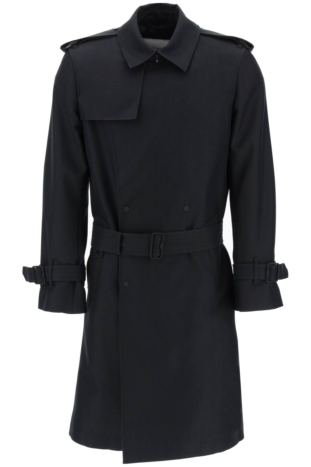 Burberry double-breasted silk blend trench coat