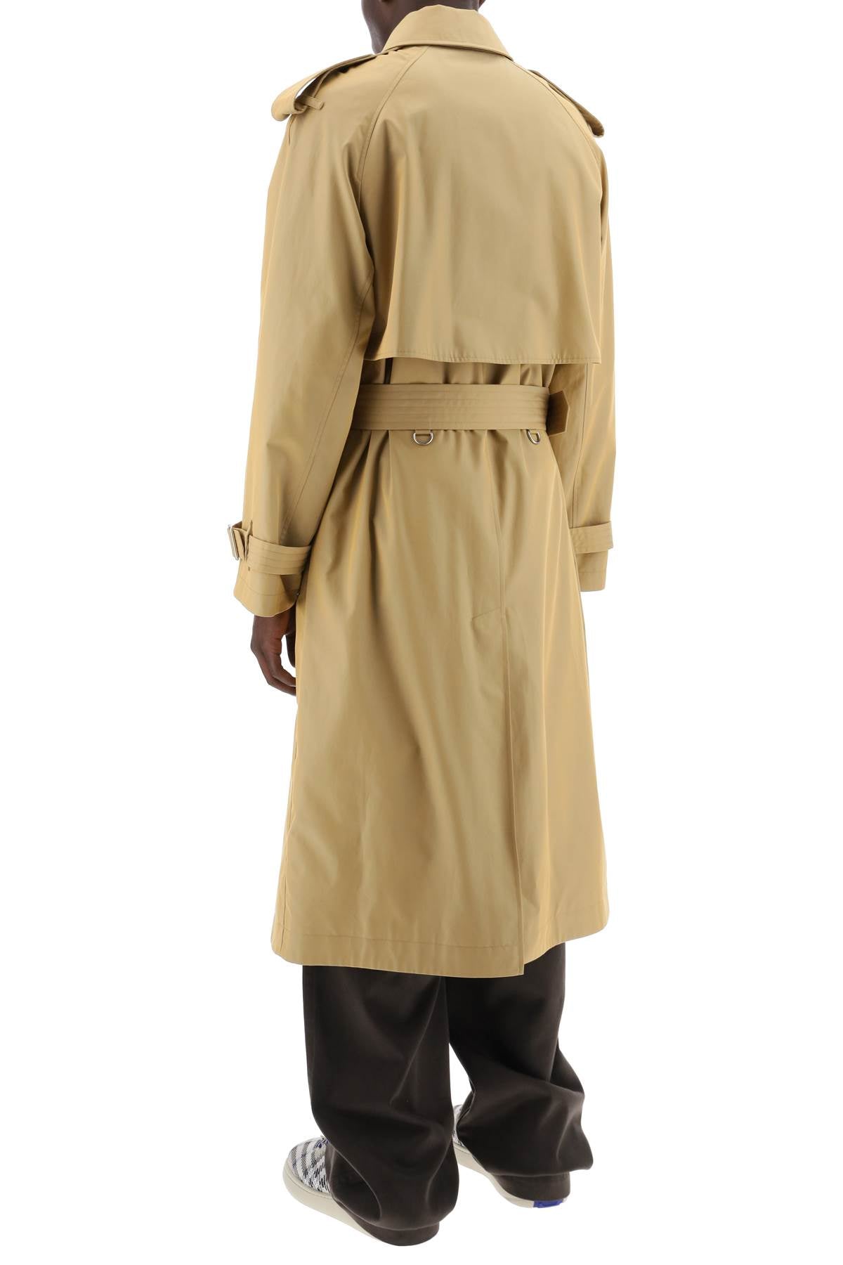 Burberry long iridescent trench