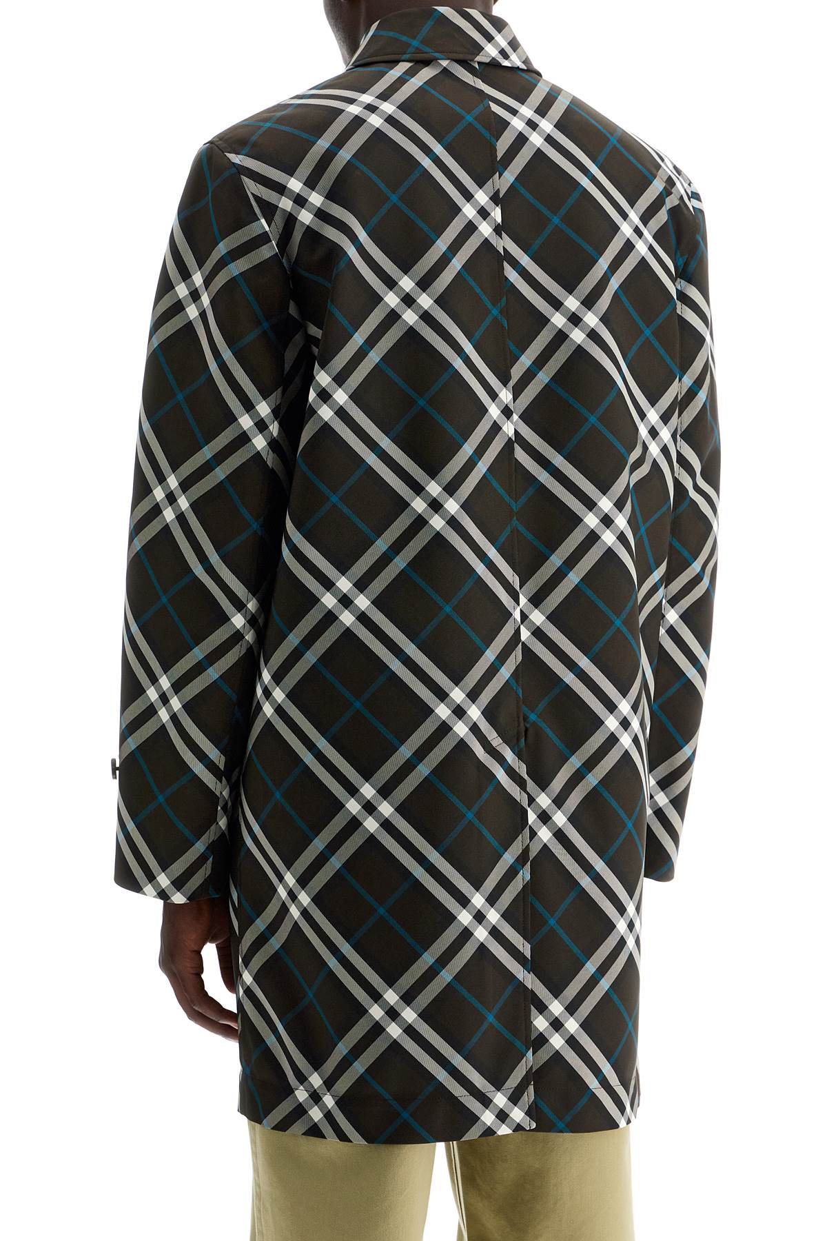 Burberry ered\n\n'checkered nylon car coat