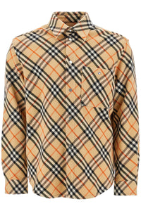 Burberry ered wool overshirt