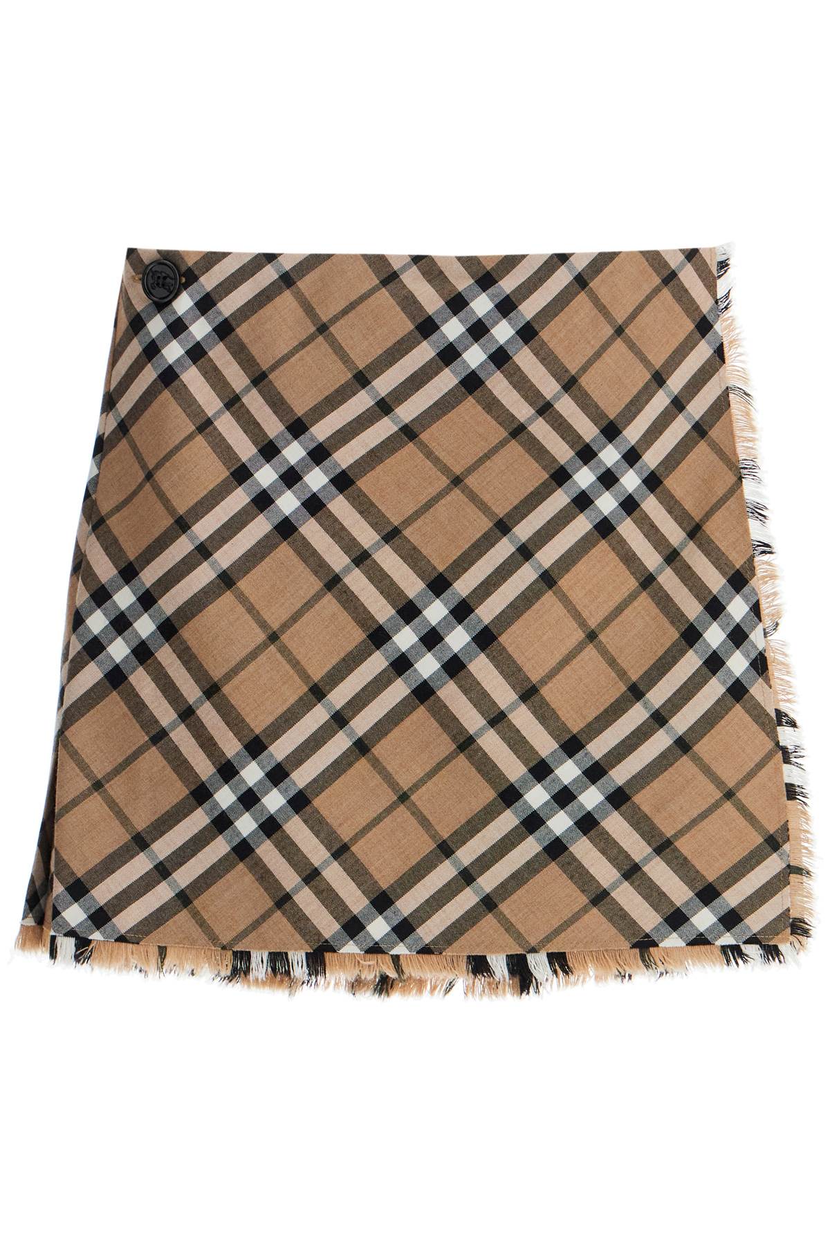 burberry check skirt with