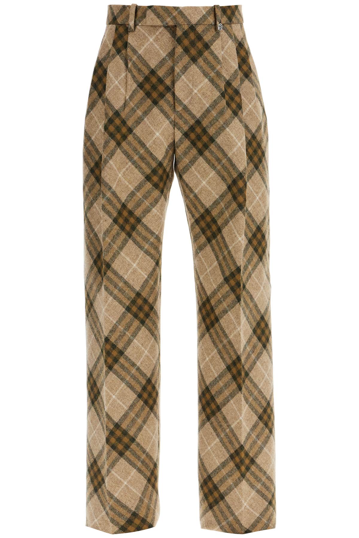 Burberry ered wool tailored trousers