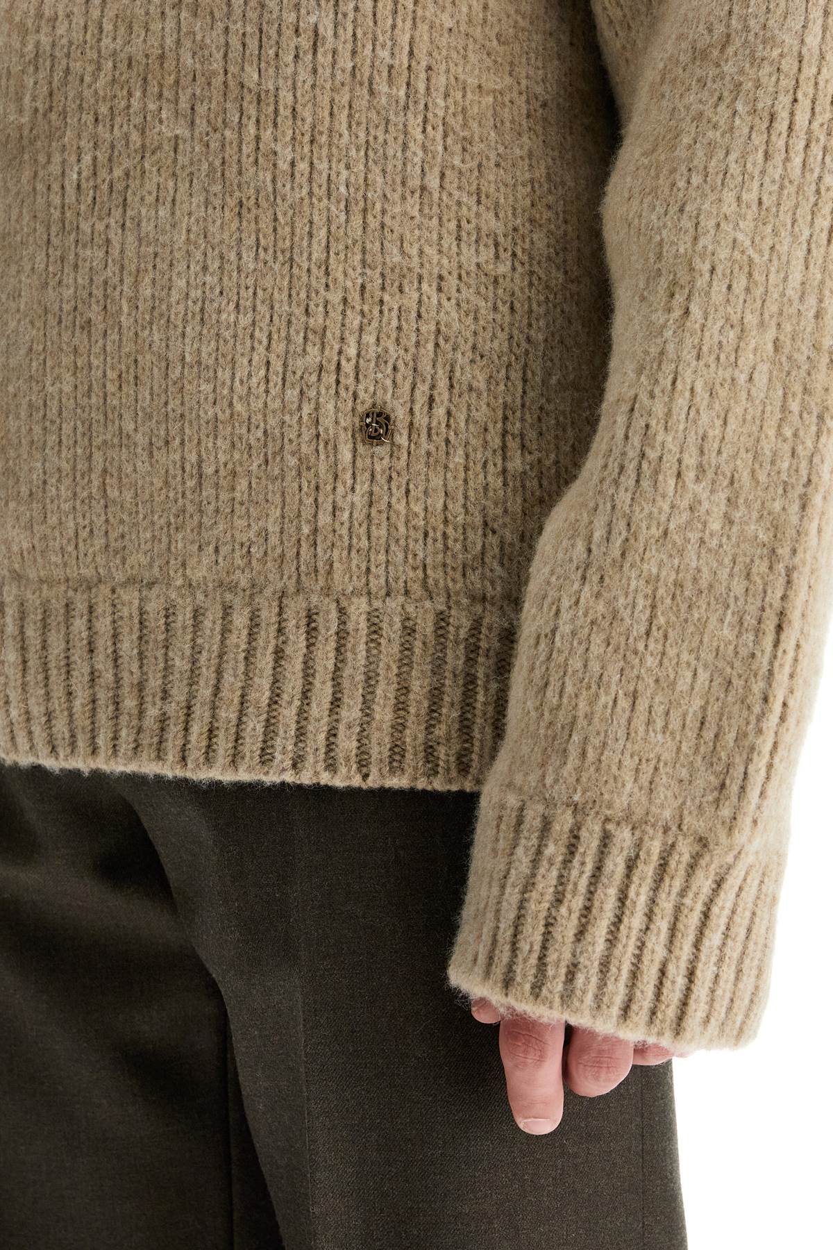 Burberry high-neck wool and cashmere pullover sweater