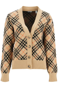 Burberry ered cashmere boxy cardigan with