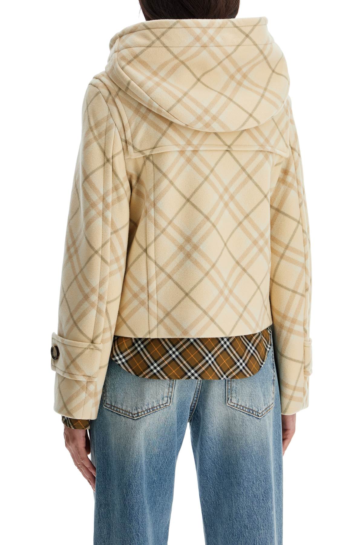 Burberry 'montgomery cropped in wool and cash