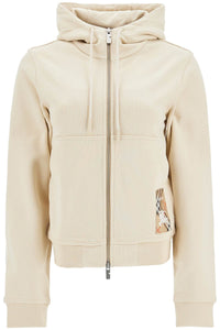 Burberry hooded full zip sweatshirt