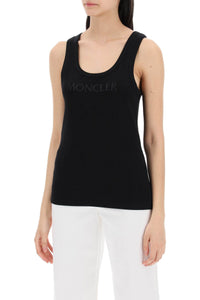 Moncler sleeveless ribbed jersey top