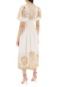 Zimmermann "waverly embroidered linen dress"