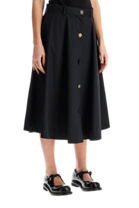 Moschino 'poplin skirt with buttons'