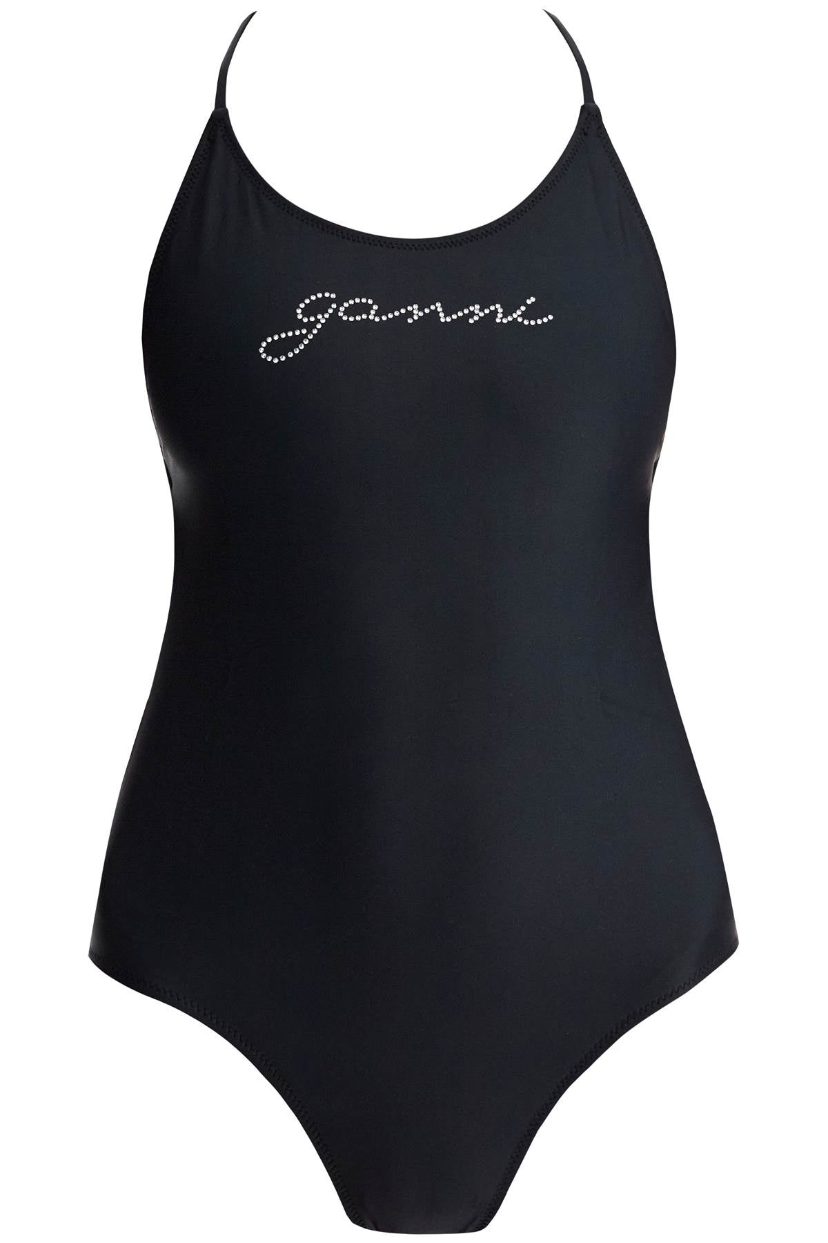 Ganni one-piece swimsuit with logo