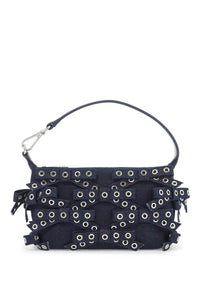 Ganni mini bow eyelet butterfly bag