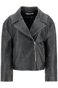 Acne Studios padded sand-colored leather jacket