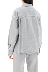 Agolde gwen denim shirt for women