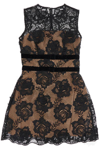 Self-Portrait Self Portrait lace mini dress with bows