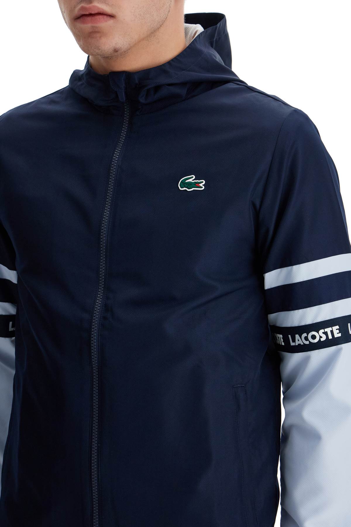 Lacoste sporty jacket with contrasting sleeves